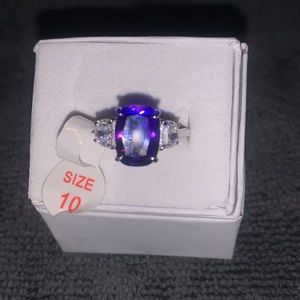 Endless Horizons Light Tanzanite Cubic Zirconia .925 Solid Sterling Silver
